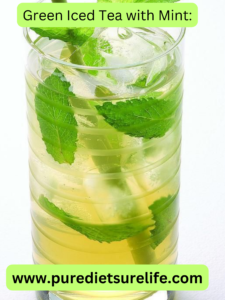 Iced Green Tea: The Refreshing Elixir 2 Green Iced Tea with Mint: